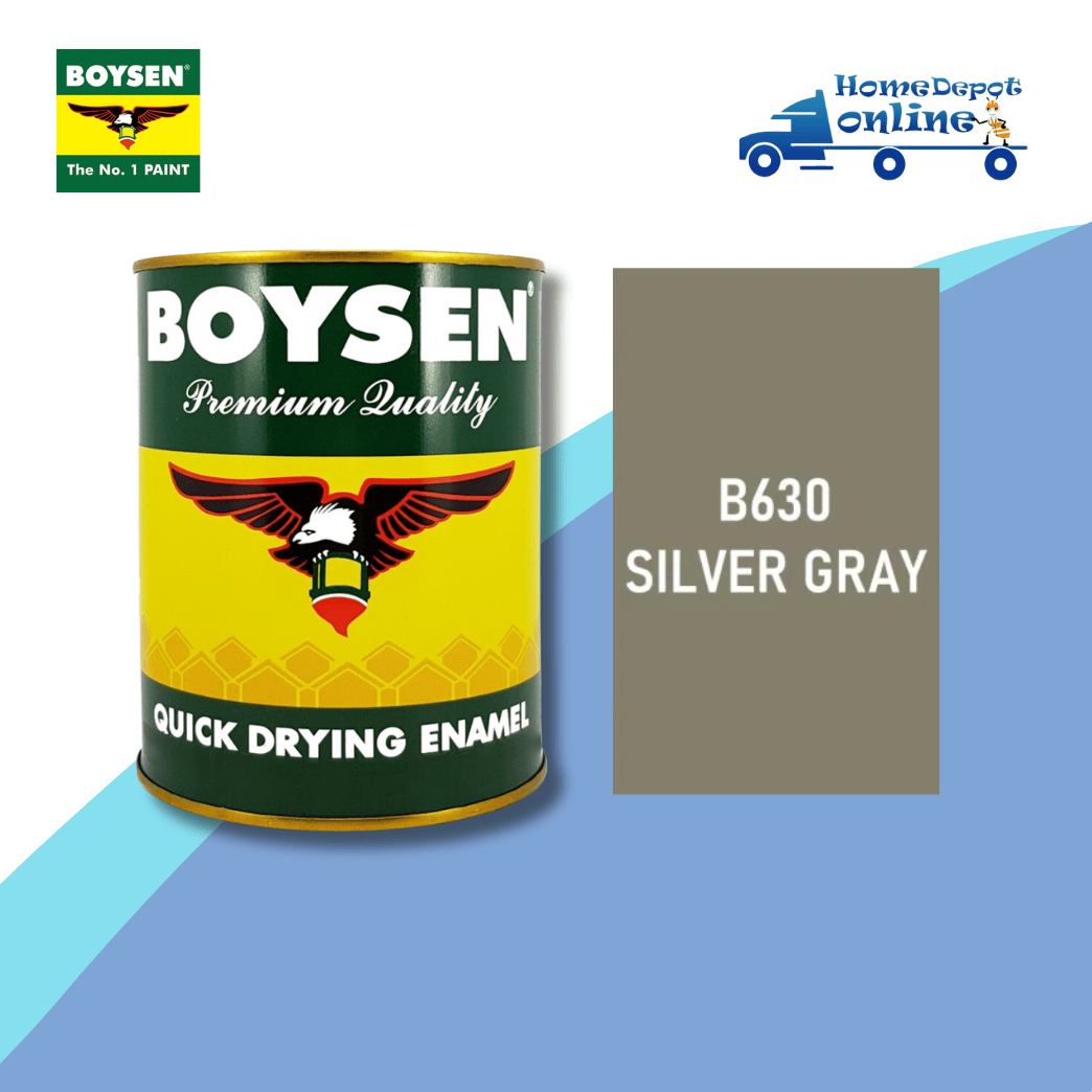  BOYSEN B-630 QUICK DRYING ENAMEL SILVER GRAY