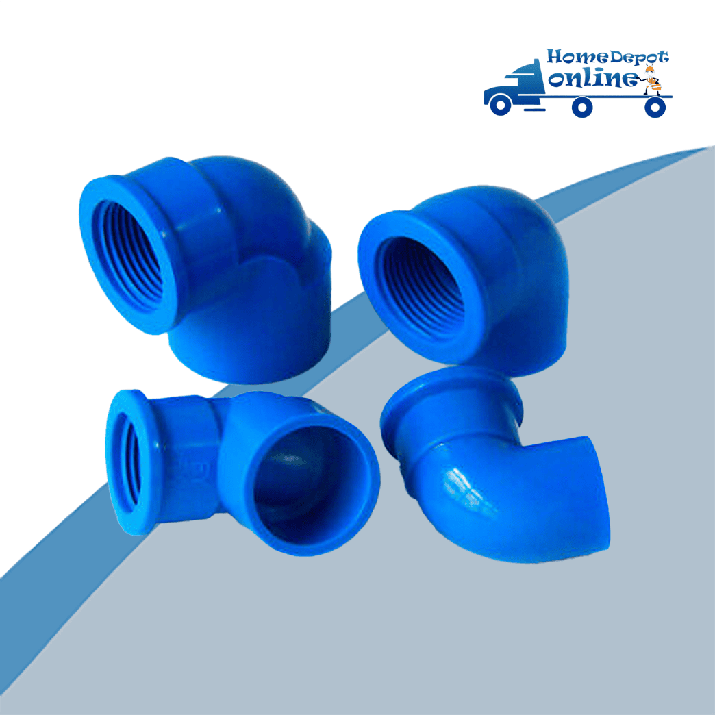 PVC THREADED ELBOW BLUE