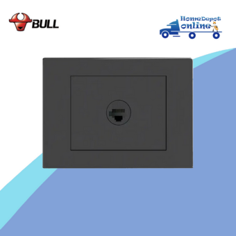 BM-T02-GY-07 GREY BULL 1GANG LAN SOCKET