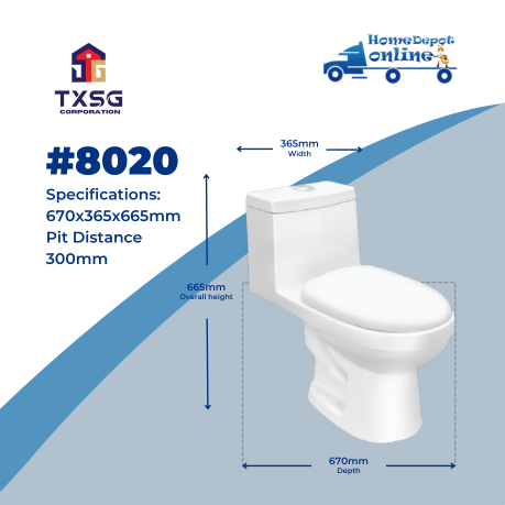 (LAWTON) PREMIUM CERAMIC TOILET BOWL