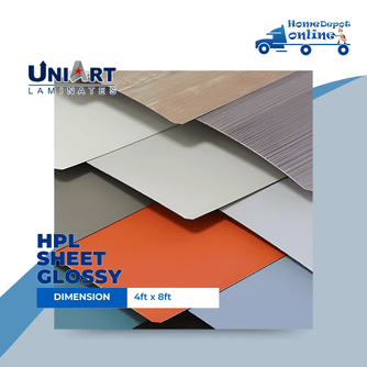 (UNIART LAMINATES) HIGH PRESSURE LAMINATE HPL SHEET GLOSSY FINISH