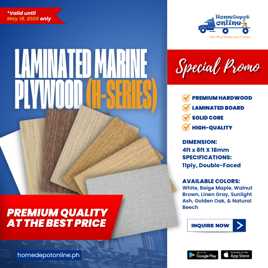 (SPECIAL PROMO) HARDWOOD LAMINATED MARINE PLYWOOD H-SERIES