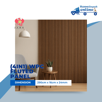 (DRAGON JARS) INDOOR 4IN1 WPC FLUTED PANEL WALL CLADDING