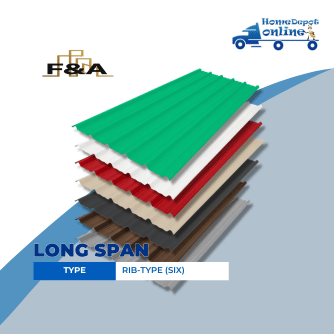 (F&A) LONG SPAN RIB TYPE SIX RIBS PER FT 